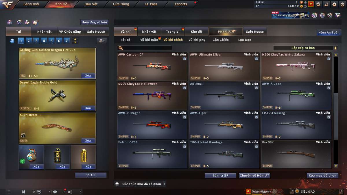 shop acc cf uy tin gia re